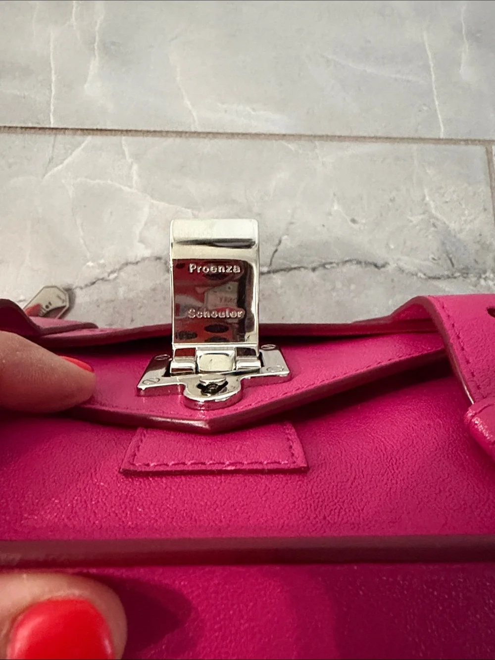 Proenza schouler ps1 mini Bright Pink Leather Crossbody Bag